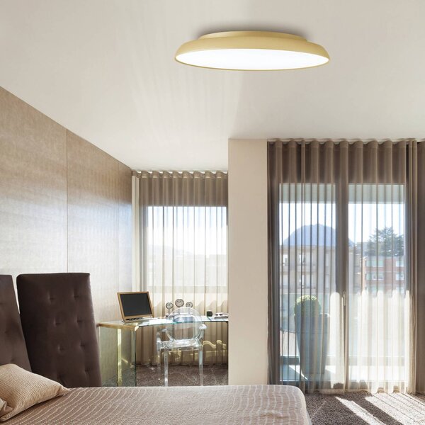 Viokef Plafoniera a LED Art, Ottone / Oro, Soggiorno / Sala da pranzo, Metallo, Moderno, Plafoniera LED