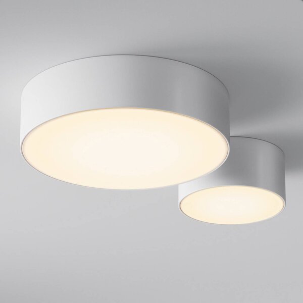 Maytoni Plafoniera LED da esterni Zon, bianca, Ø 12 cm, 3.000 K, metallo Zon, Bianco / Opale, Alluminio, Moderno, Plafoniere LED