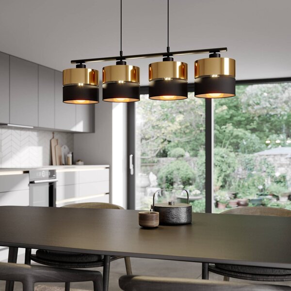 Lampada a sospensione Hilton TK Lighting, dimmerabile, Nero, Soggiorno / Sala da pranzo, Metallo, Moderno, Lampada a sospensione