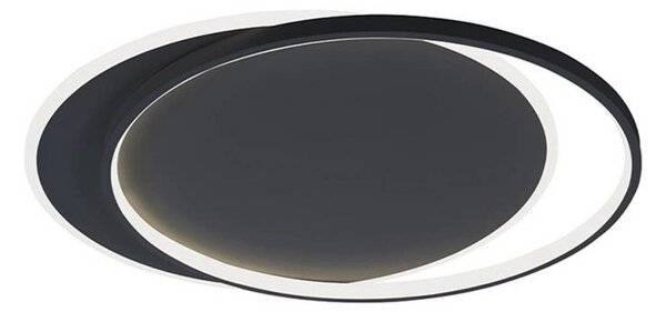 Viokef Plafoniera a LED Evelyn, Nero, Soggiorno / Sala da pranzo, Alluminio, Moderno, Plafoniera LED
