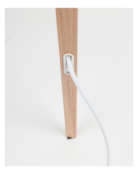 Lampada da terra bianca Tripod Wood, ø 50 cm - Zuiver