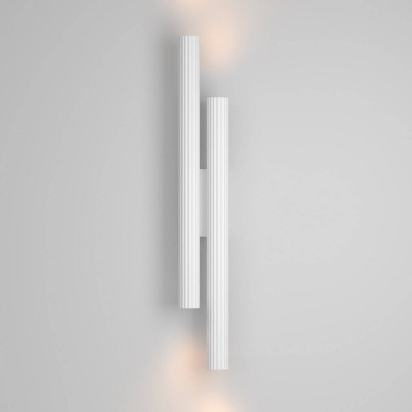 Maytoni Applique da parete a LED Calipso, Bianco / Opale, Soggiorno / Sala da pranzo, Alluminio, Moderno, Applique a LED