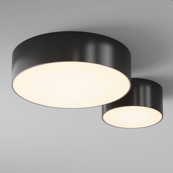 Maytoni Plafoniera LED da esterni Zon, nera, Ø 12 cm, 3.000 K metallo Zon, Nero, Alluminio, Moderno, Plafoniere LED