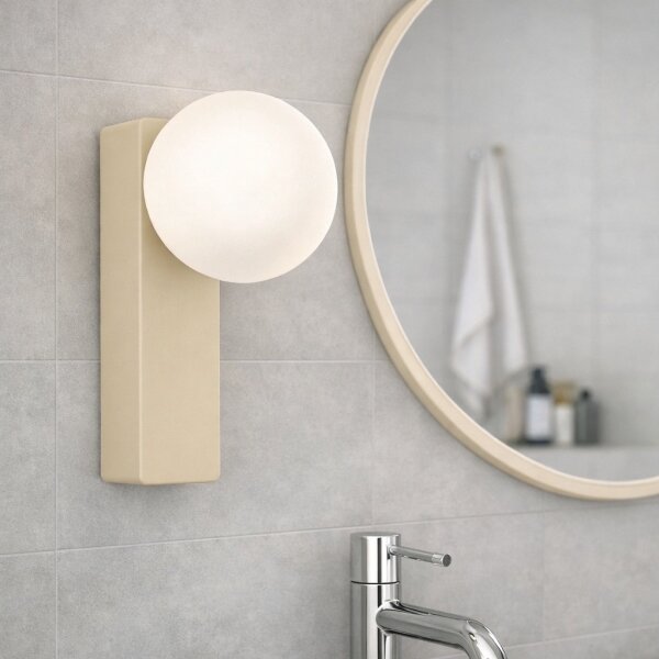 Open Design OR85549 - Applique da parete per bagno BOLETTA 1xG9/8W/230V IP44 beige
