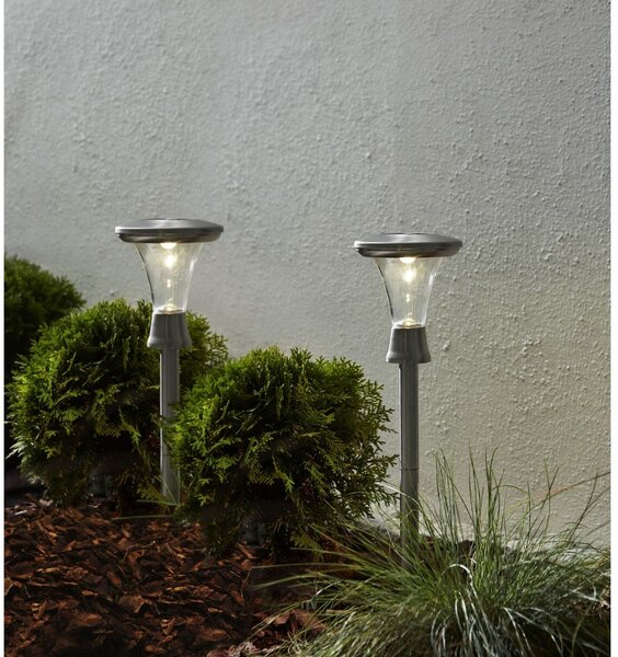 Set di 2 luci LED solari da esterno, altezza 47 cm Turin - Star Trading