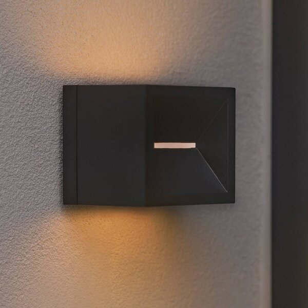 Nordlux Applique da esterni a LED Rivo, Nero, Metallo, Moderno, Applique LED da esterni