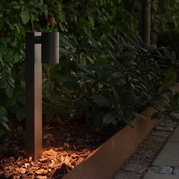 Nordlux Lampione da giardino Ton 50, dimmerabile, Nero, Alluminio, Moderno, Lampada da esterni