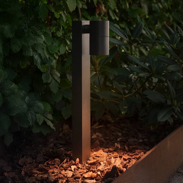 Nordlux Lampione da giardino Ton 50, dimmerabile, Nero, Alluminio, Moderno, Lampada da esterni