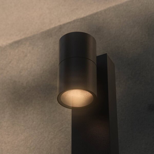 Nordlux Lampioncino da giardino Tin 80, dimmerabile, Nero, Alluminio, Moderno, Lampada da esterni