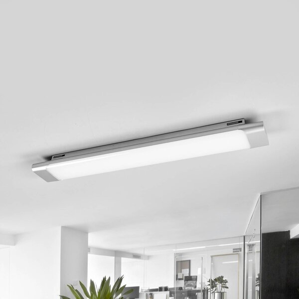 Plafoniera a LED Vinca Arcchio, Alluminio / Grigio / Zincato, Studio / Ufficio, Plastica, Moderno, Plafoniera LED