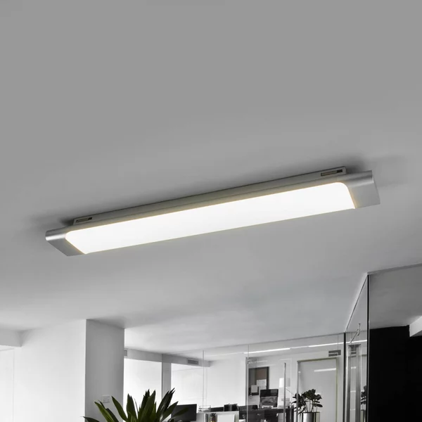 Plafoniera a LED Vinca Arcchio, Alluminio / Grigio / Zincato, Studio / Ufficio, Plastica, Moderno, Plafoniera LED