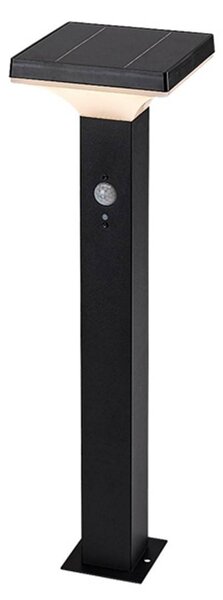 Rabalux Nero apparecchio LED solare da giardino con sensore di movimento Geleen 4W IP44 50cm 77045