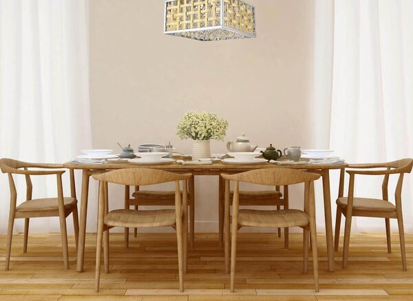 UNIQUE COLUMBUS PL4 - Plafoniera LED Ø38cm - Classica 20W (1800lm, 3000K), Dimmerabile, Illuminazione interna