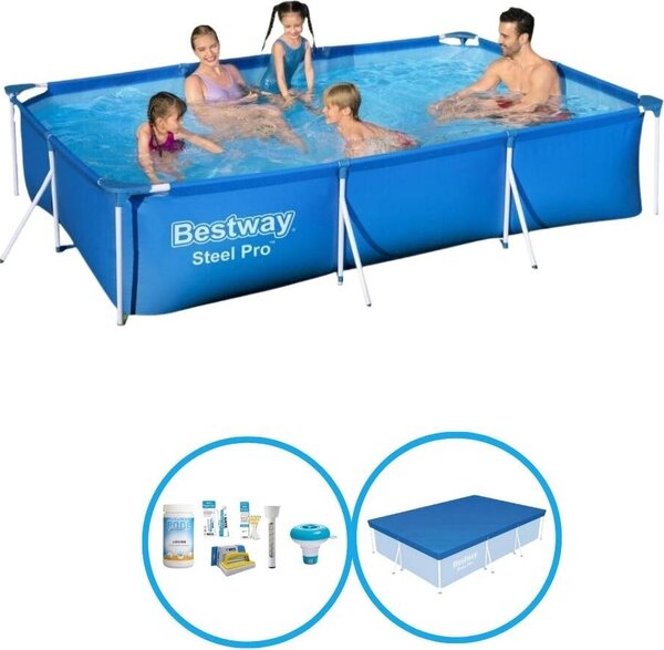 Bestway Pool Steel Pro 300x201x66 cm - Pacchetto piscina
