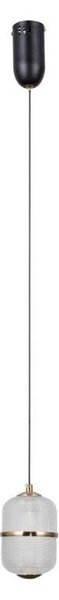 ITALUX PND-34375-1-BK - Lampadario LED ALANI a sospensione su cavo LED/6W/230V 3000K nero/oro