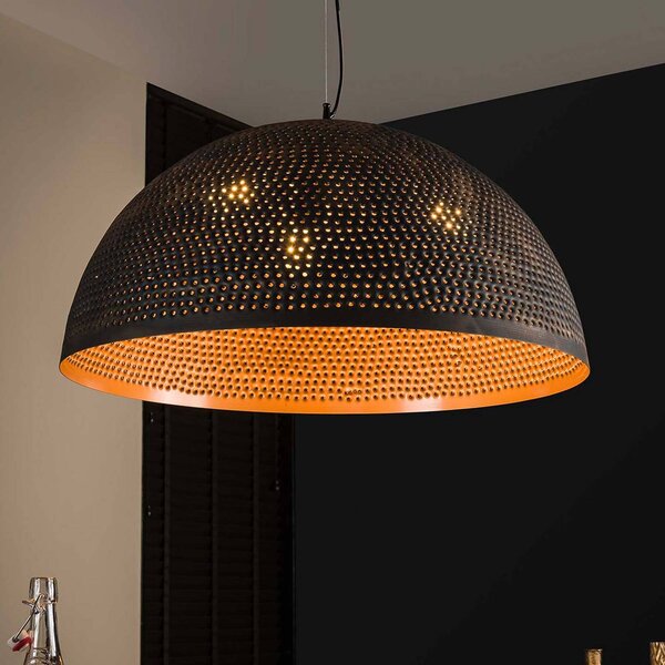 ZIJLSTRA Lampada a sospensione Punchray, dimmerabile, Marrone / Ruggine, Soggiorno / Sala da pranzo, Metallo, Vintage, Lampada a sospensione