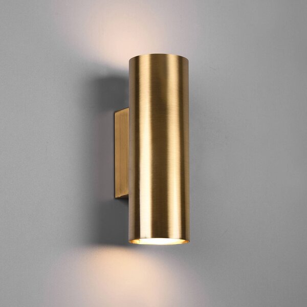 Trio Lighting Applique da parete Marley, dimmerabile, Bronzo / Ottone antico, Soggiorno / Sala da pranzo, Metallo, Moderno, Applique