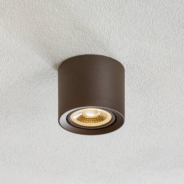 Lucide Plafoniera LED Fedler dim to warm, nero Fedler, dimmerabile, Nero, Soggiorno / Sala da pranzo, Alluminio, Moderno