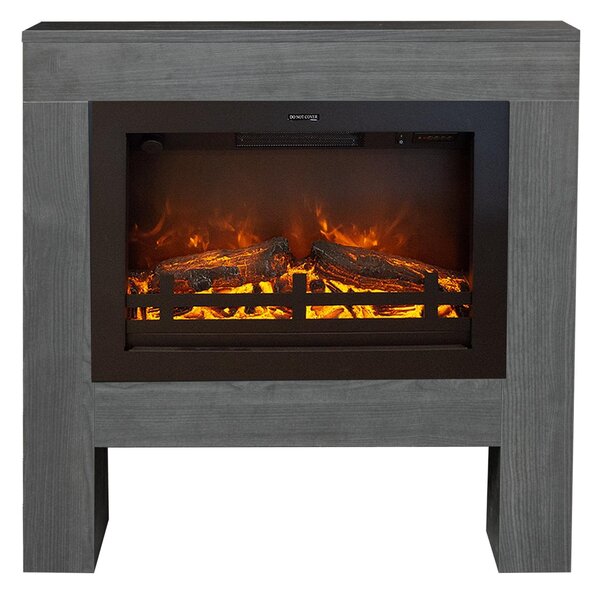 Caminetto elettrico Xaralyn - Bolea EHL - effetto legno - 1500 watt di riscaldamento - con telecomando - caminetto da incasso incluso