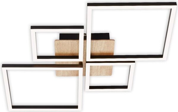 Lampada da soffitto a LED Dimmerabile orientabile 44 W nero metallo-plastica Briloner