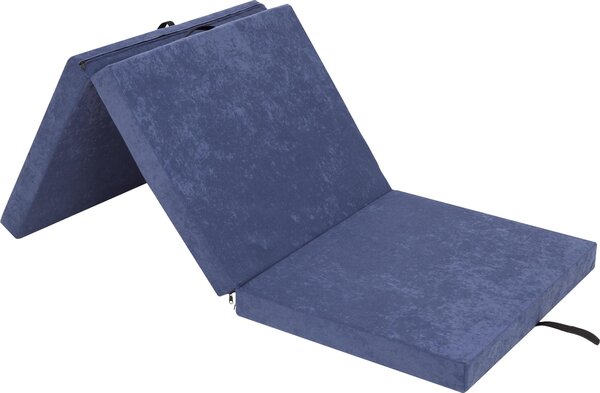 Materasso pieghevole "BEN" - 195×80×8 cm - pieghevole, rivestimento lavabile, tessuto Aloba, come letto per gli ospiti, tappetino da allenamento o pouf | PillowPrim