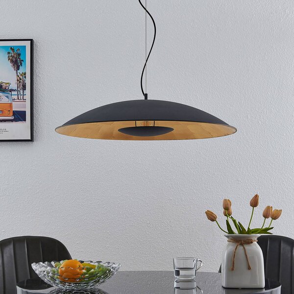 Lampada a sospensione Narisara Lindby, dimmerabile, Nero, Soggiorno / Sala da pranzo, Metallo, Moderno, Lampada a sospensione