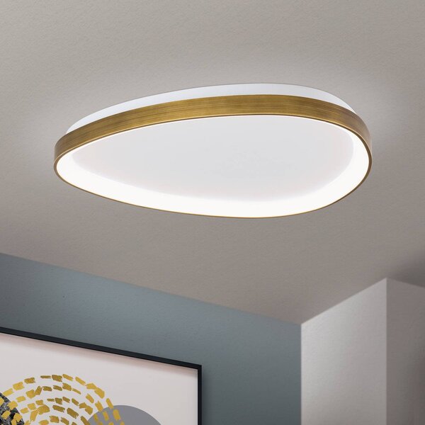 ORION Plafoniera a LED Charlie, Bronzo / Ottone antico, Soggiorno / Sala da pranzo, Plastica, Moderno, Plafoniera LED