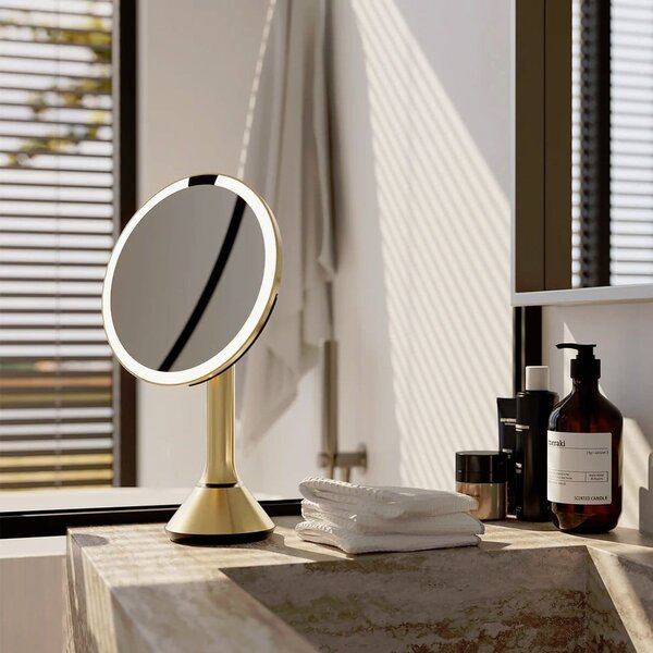 Specchio per make-up con illuminazione/con ingrandimento (5x) ø 20 cm Sensor – simplehuman