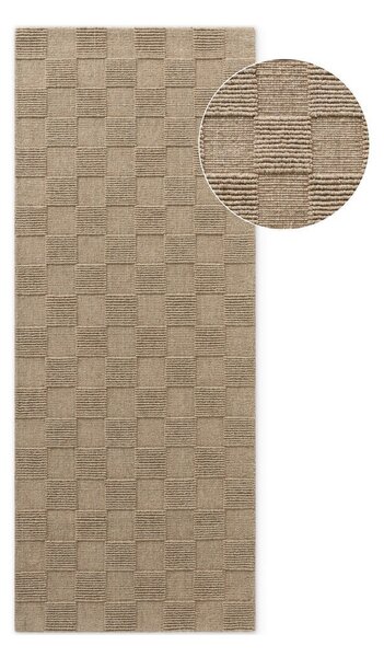 Passatoia marrone in lana tessuta a mano 80x200 cm Scala – Villeroy&Boch