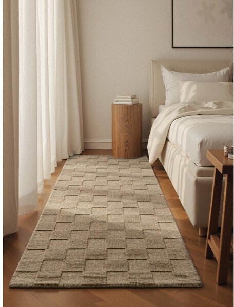 Passatoia marrone in lana tessuta a mano 80x200 cm Scala – Villeroy&Boch