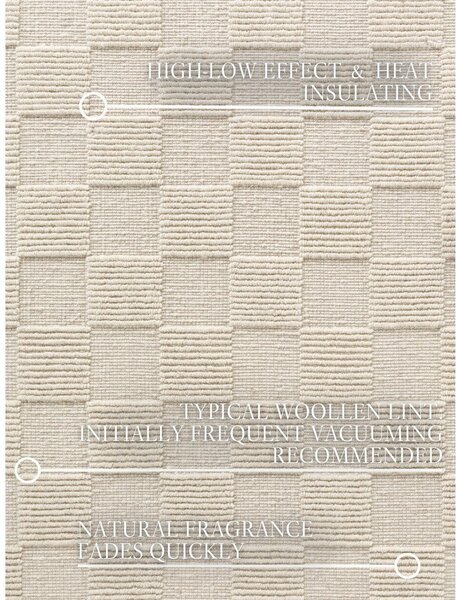 Passatoia color crema in lana tessuta a mano 80x200 cm Scala – Villeroy&Boch