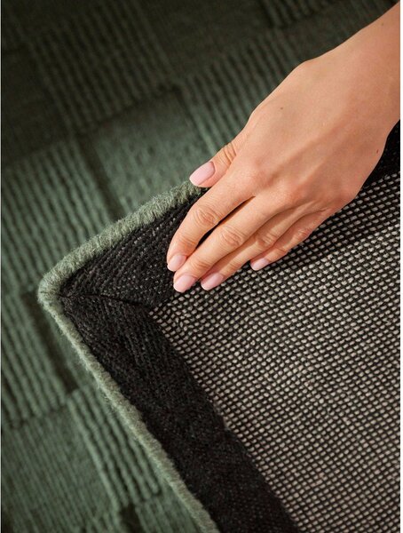 Tappeto verde scuro in lana tessuto a mano 120x170 cm Scala – Villeroy&Boch