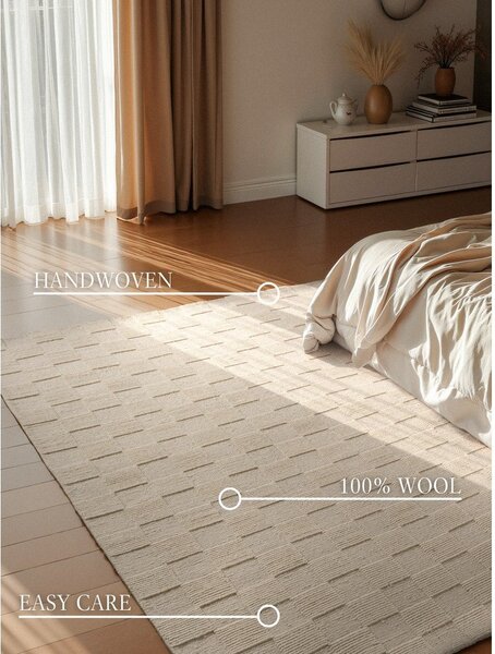 Tappeto color crema in lana tessuto a mano 120x170 cm Scala – Villeroy&Boch