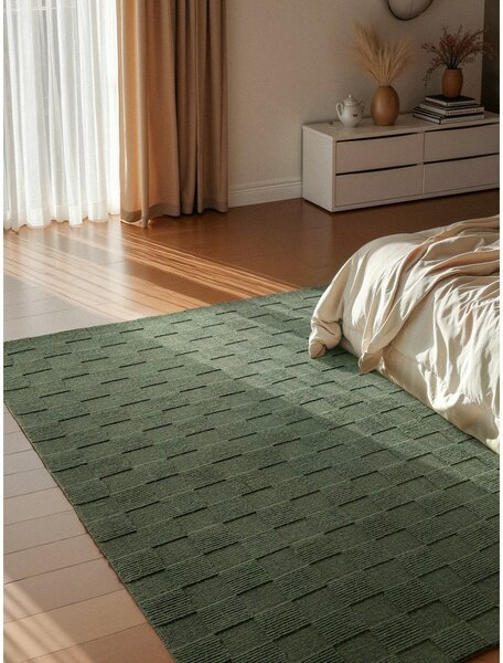 Tappeto verde scuro in lana tessuto a mano 120x170 cm Scala – Villeroy&Boch