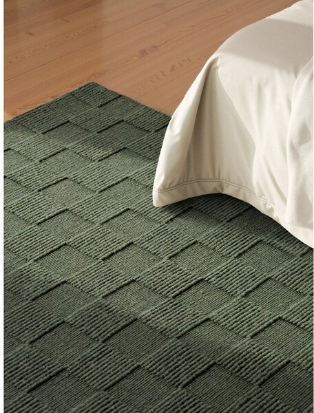 Tappeto verde scuro in lana tessuto a mano 120x170 cm Scala – Villeroy&Boch