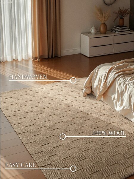 Tappeto marrone in lana tessuto a mano 120x170 cm Scala – Villeroy&Boch