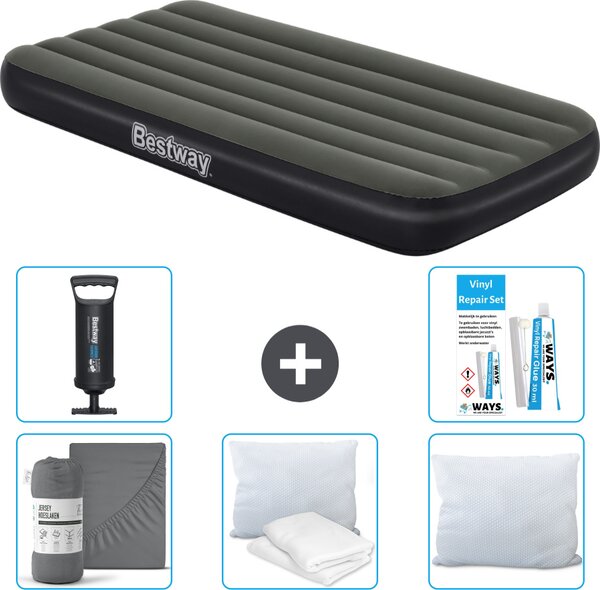 Materasso gonfiabile Bestway - 1 persona - 99 x 188 x 28 cm - Blu - Accessori inclusi