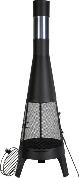 Stufa da patio Caminetto da giardino - Stufa azteca Caminetto Chimenea - Dimensioni 508x1495 mm - Eccellente fonte di calore per esterni