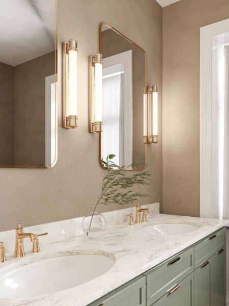 Open Design OR85259- Illuminazione a LED per specchio OMI LED/13W/230V 58 cm IP44 ottone