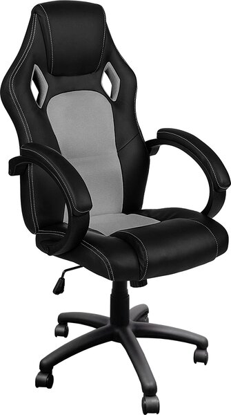 Sedia da gioco Aga Racing MR2070 Nero - Grigio