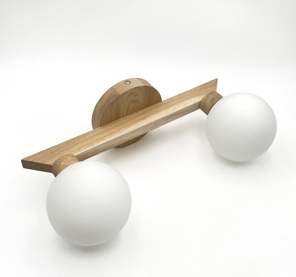 Plafoniera da soffitto ANTONIO 2xG9/5W/230V rovere/bianco