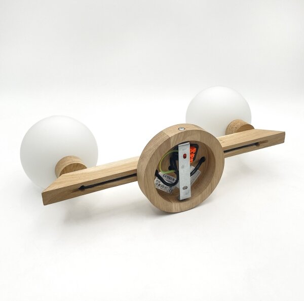 Plafoniera da soffitto ANTONIO 2xG9/5W/230V rovere/bianco