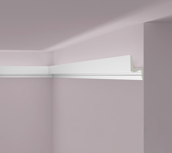 Cornice a soffitto NMC IL7 MEMORY ARSTYL Noel Marquet Battiscopa decorativo Battiscopa decorativo Illuminazione indiretta moderna colore bianco 2 m