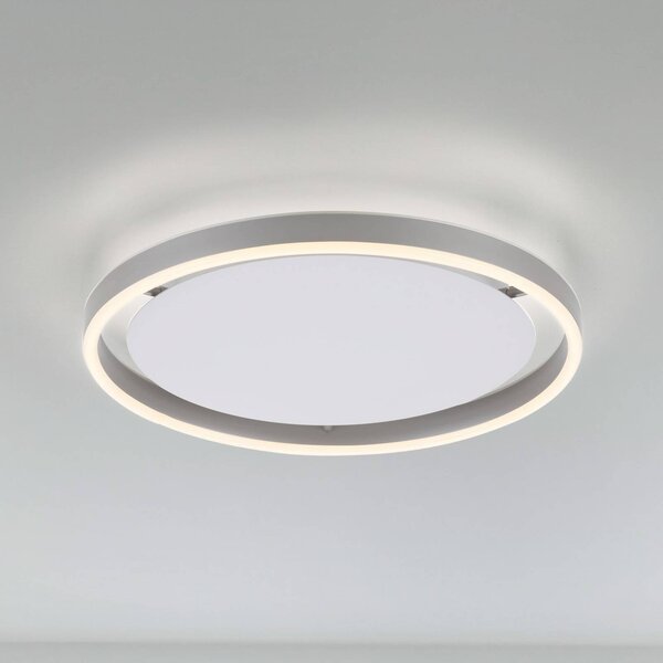JUST LIGHT. GmbH Plafoniera a LED Ritus, dimmerabile, Alluminio / Grigio / Zincato, Soggiorno / Sala da pranzo, Alluminio, Moderno, Plafoniera LED