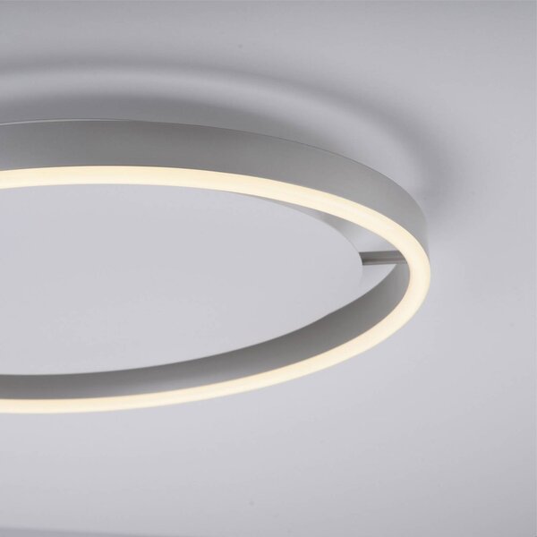 JUST LIGHT. GmbH Plafoniera a LED Ritus, dimmerabile, Alluminio / Grigio / Zincato, Soggiorno / Sala da pranzo, Alluminio, Moderno, Plafoniera LED