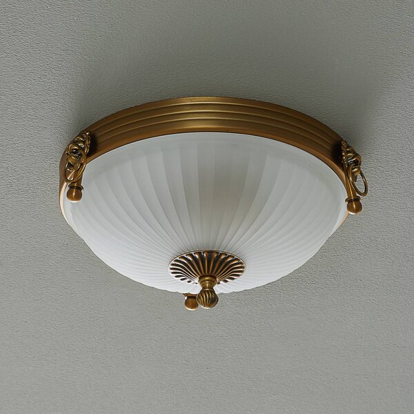 ORION Plafoniera soffitto Rocca, dimmerabile, Bronzo / Ottone antico, Soggiorno / Sala da pranzo, Metallo, Antico, Plafoniera