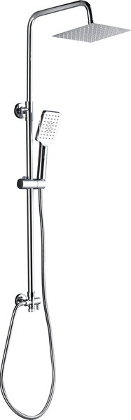 Sistema doccia Marwell Bayala square - Asta doccia incl. soffione e doccia a pioggia