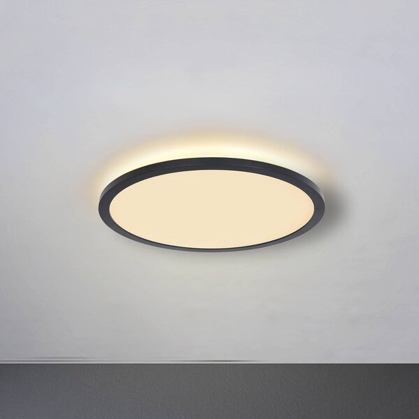 Globo Plafoniera a LED Sapana, dimmerabile, Nero, Soggiorno / Sala da pranzo, Plastica, Plafoniera LED