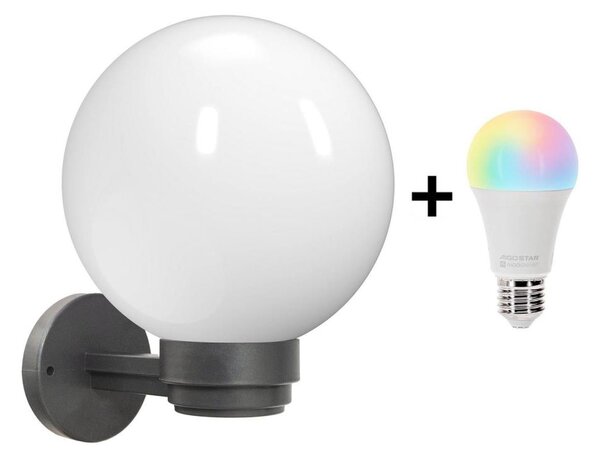 Brilagi -LED RGBW Applique da esterno HARBOR 1xE27/9W/230V IP33 antracite/bianco