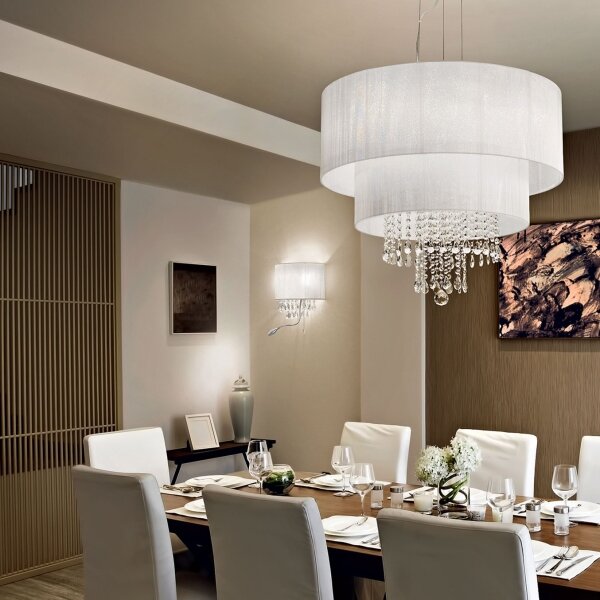 Ideal Lux - Applique LED OPERA 2xE14/40W/230V + LED/1W bianca
